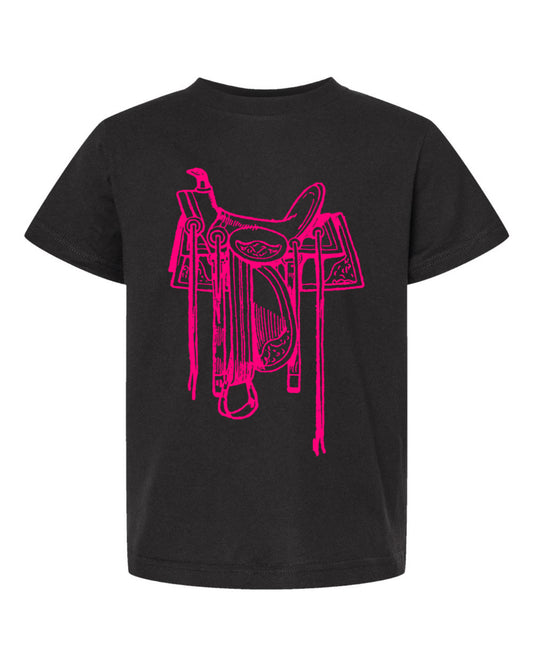 Pink Saddle T-Shirt - Youth