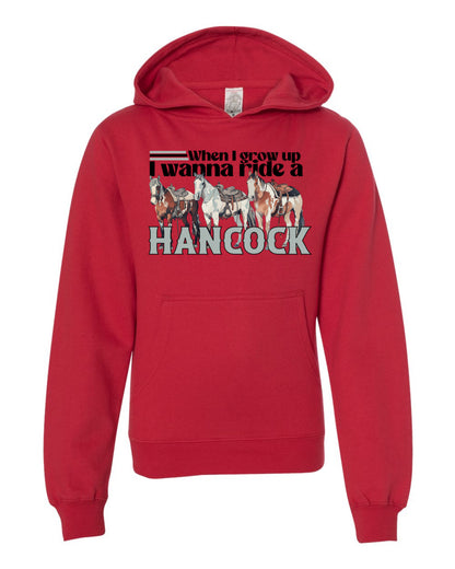 Growin' Up to Ride Hancocks Hoodie - Youth