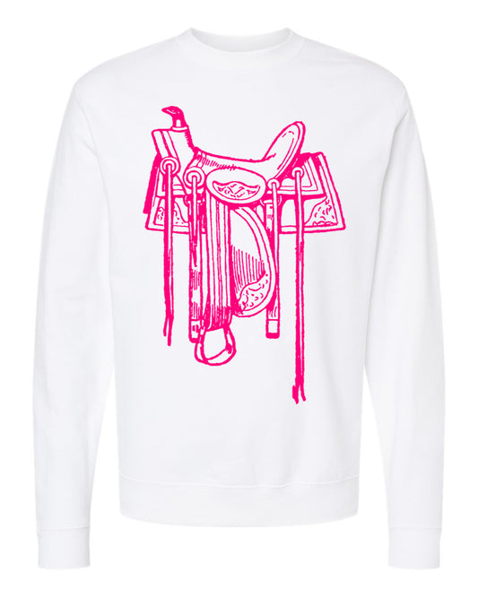 Pink Saddle Sweatshirt