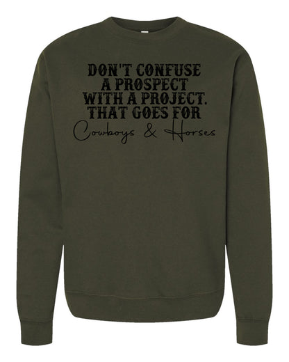 Prospect vs Project Sweatshirt